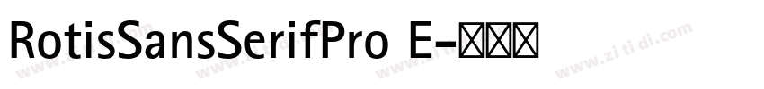 RotisSansSerifPro E字体转换